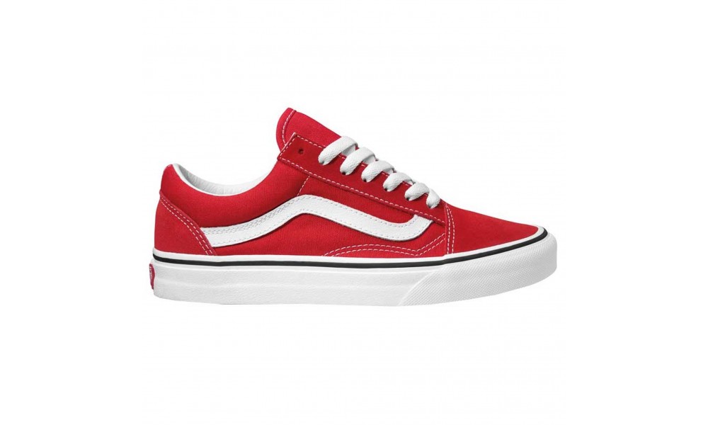 Vans old school mens on sale red